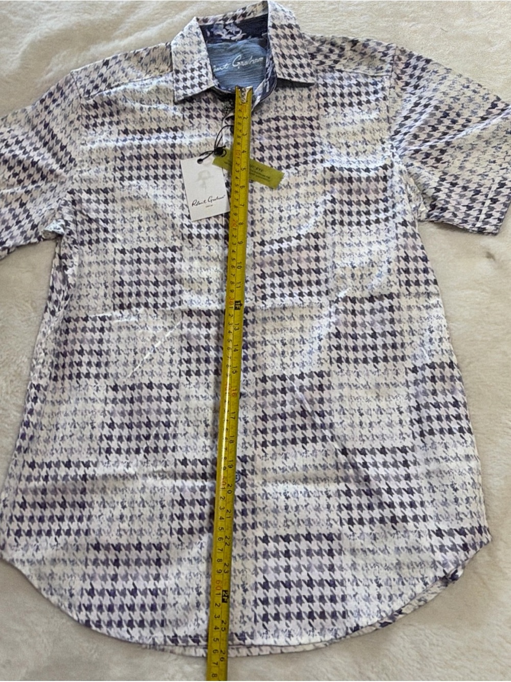 NWT Robert Graham BAUMAN $198 Small Classic Fit Short Sleeve - Picture 7 of 12